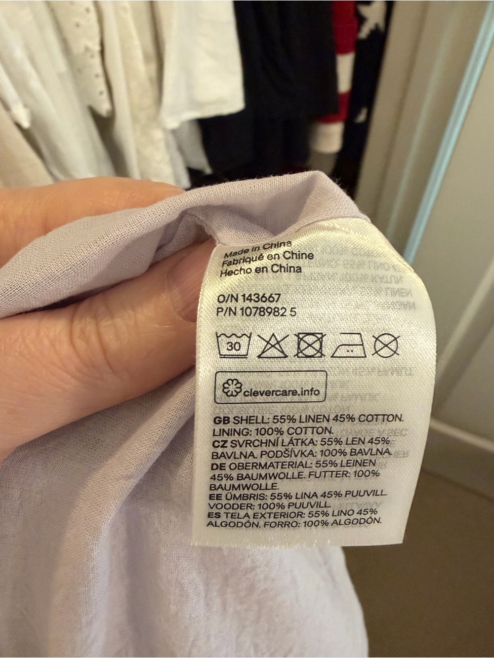 H&M Linen Blend Lavender Floral Midi Sundress - Picture 8 of 8